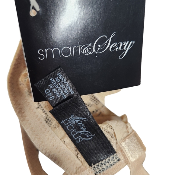 Smart & Sexy Women's Signature Beige Lace Push up Bra Style 85046 Size 34D - Picture 2 of 3